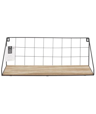 PÓŁKA WISZĄCA LOFT KRATA CANARD (CZARNY, ZŁOTY) 2