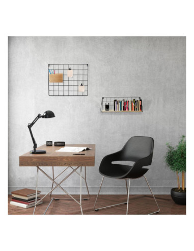 PÓŁKA WISZĄCA LOFT KRATA CANARD (CZARNY, ZŁOTY)