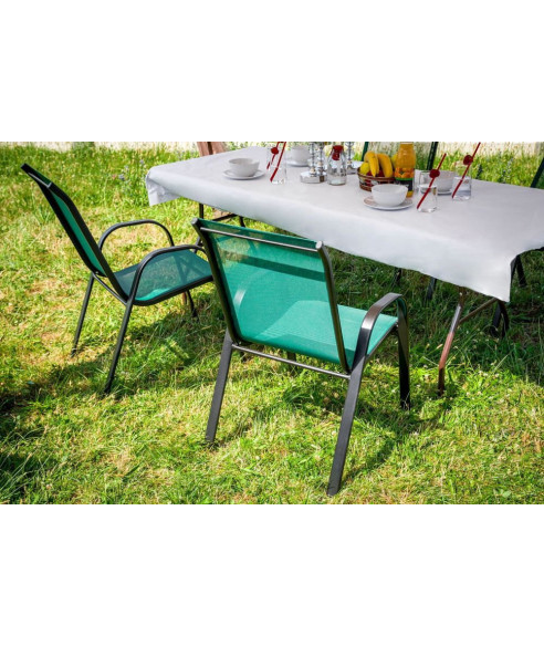 ZESTAW KRZESEŁ OGRODOWYCH KOMPLET 4 SZTUKI (WYBIERZ KOLOR)