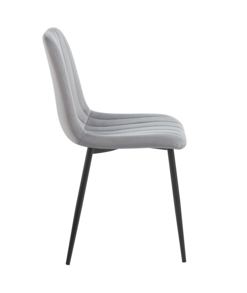 KRZESŁO DO DOMU I SALONU VELVET W PASY K17-FX NOGI CZARNE (WYBIERZ KOLOR)