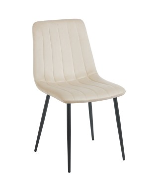 KRZESŁO DO DOMU I SALONU VELVET W PASY K17-FX NOGI CZARNE (WYBIERZ KOLOR) 2