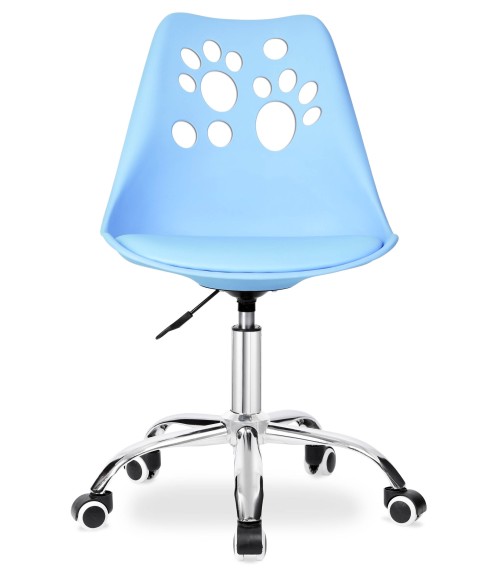 FOTEL OBROTOWY DLA DZIECI MŁODZIEŻOWY N-03 PSIE ŁAPKI (WYBIERZ KOLOR)