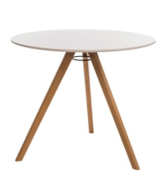 STÓŁ OKRĄGŁY BIAŁY ROCKET  (FI 90 CM)