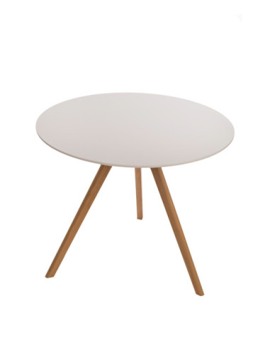 STÓŁ OKRĄGŁY BIAŁY ROCKET  (FI 90 CM)