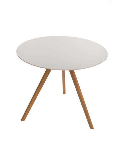 STÓŁ OKRĄGŁY BIAŁY ROCKET  (FI 90 CM)