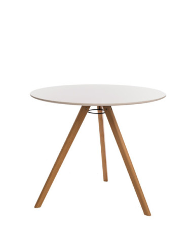 STÓŁ OKRĄGŁY BIAŁY ROCKET  (FI 90 CM)