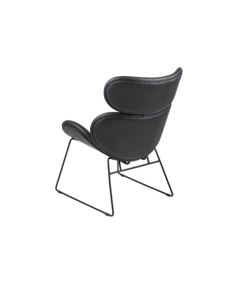 FOTEL WYPOCZYNKOWY CAZAR EKO-SKÓRA CZARNY