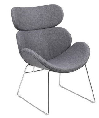 FOTEL WYPOCZYNKOWY CAZAR TKANINA JASNO-SZARY