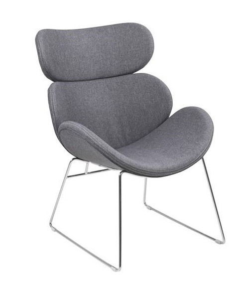 FOTEL WYPOCZYNKOWY CAZAR TKANINA JASNO-SZARY