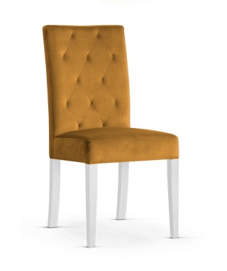 KRZESŁO DO JADALNI SALONU ORLANDO KRONOS NOGI BIAŁE (WYBIERZ KOLOR) 2