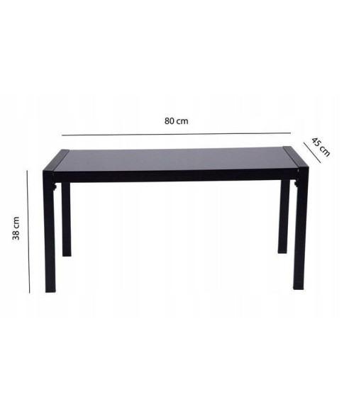 ZESTAW MEBLI OGRODOWYCH GARDEN CZARNY