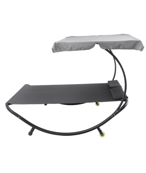 LEŻANKA DWUOSOBOWA GARDENA HAMAK OGRODOWY SZARA