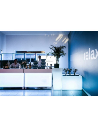 DONICA INDOOR / OUTDOOR LONGERIO Z OŚWIETLENIEM BIEL