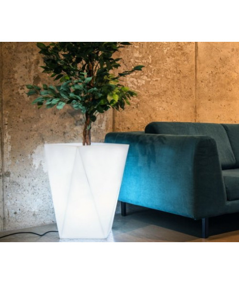 DONICA INDOOR / OUTDOOR VASO Z OŚWIETLENIEM BIEL