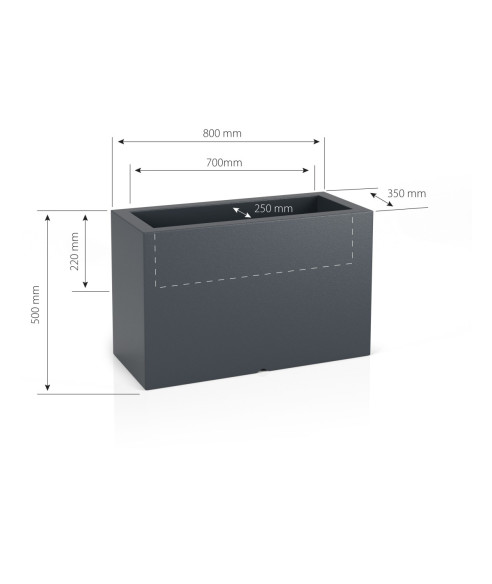 DONICA INDOOR / OUTDOOR LUNGO MAXI Z OŚWIETLENIEM BIEL