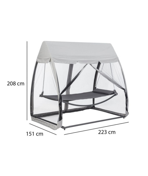 HAMAK OGRODOWY WOLNOSTOJĄCY Z MOSKITIERĄ HAMMOCK