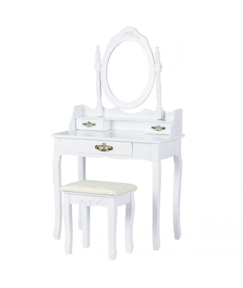 TOALETKA KOSMETYCZNA KONSOLA LUDWIKA BIAŁA GH