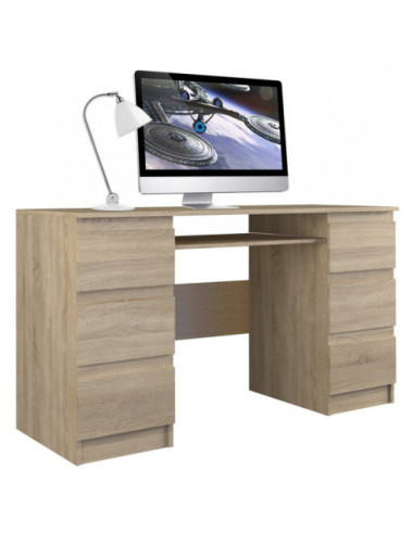 BIURKO KOMPUTEROWE KUBA 6 SZUFLAD SONOMA