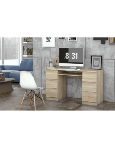 BIURKO KOMPUTEROWE KUBA 6 SZUFLAD SONOMA