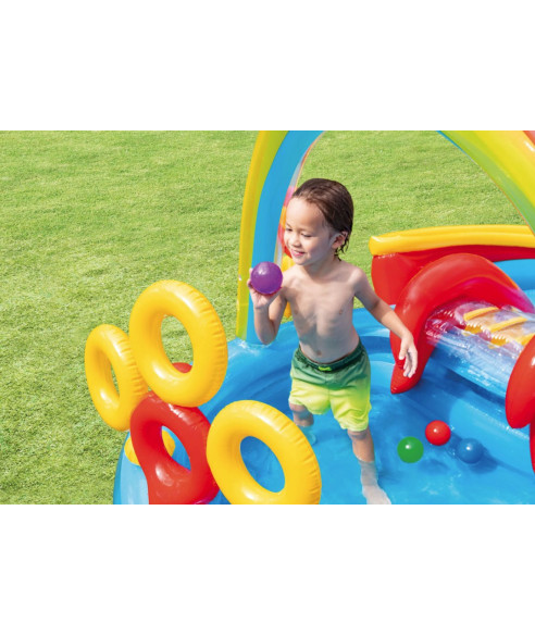 DMUCHANY WODNY PLAC ZABAW DLA DZIECI TĘCZA