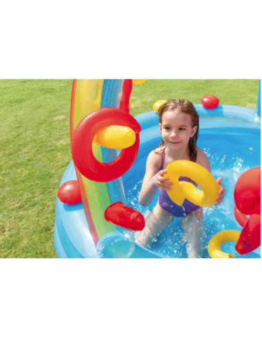 DMUCHANY WODNY PLAC ZABAW DLA DZIECI TĘCZA