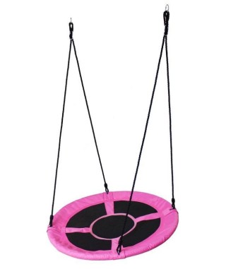 HUŚTAWKA DLA DZIECI OGRODOWA BOCIANIE GNIAZDO (RÓŻOWA, ZIELONA, NIEBIESKA)