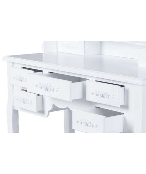 TOALETKA KOSMETYCZNA KONSOLA 7SZ BIAŁA